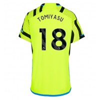 Fotbalové Dres Arsenal Takehiro Tomiyasu #18 Dámské Venkovní 2023-24 Krátký Rukáv